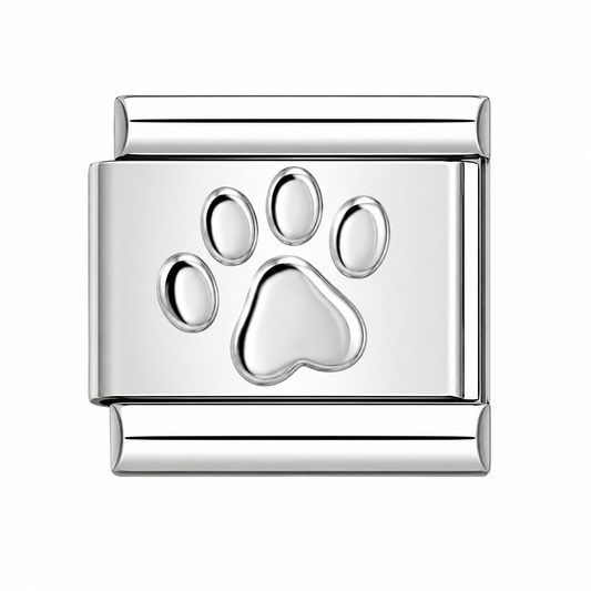 CHARM ACERO INOXIDABLE HUELLA PERRITO
