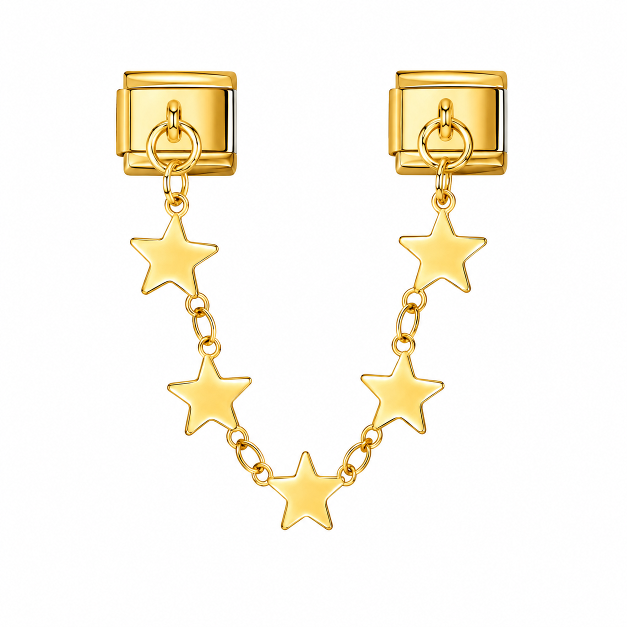 CHARM ACERO INOXIDABLE CADENA ESTRELLAS