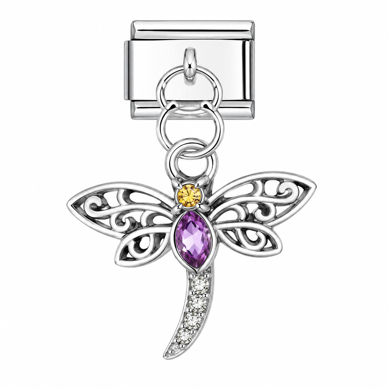 CHARM ACERO INOXIDABLE LIBELULA