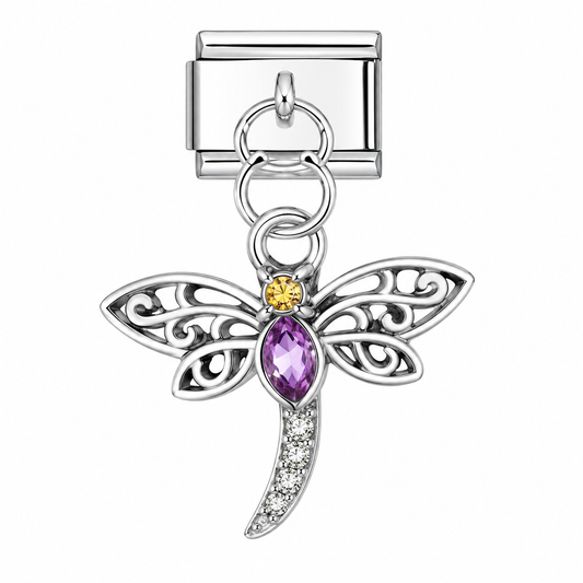 CHARM ACERO INOXIDABLE LIBELULA