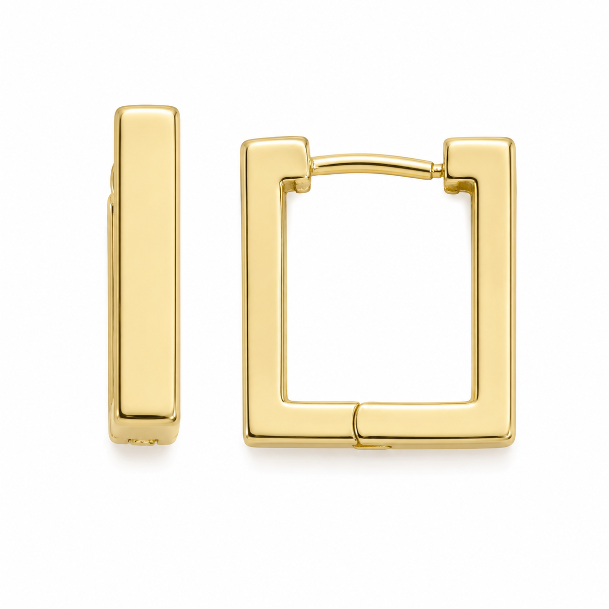 HUGGIES ORO LAMINADO RECTANGULO LISO