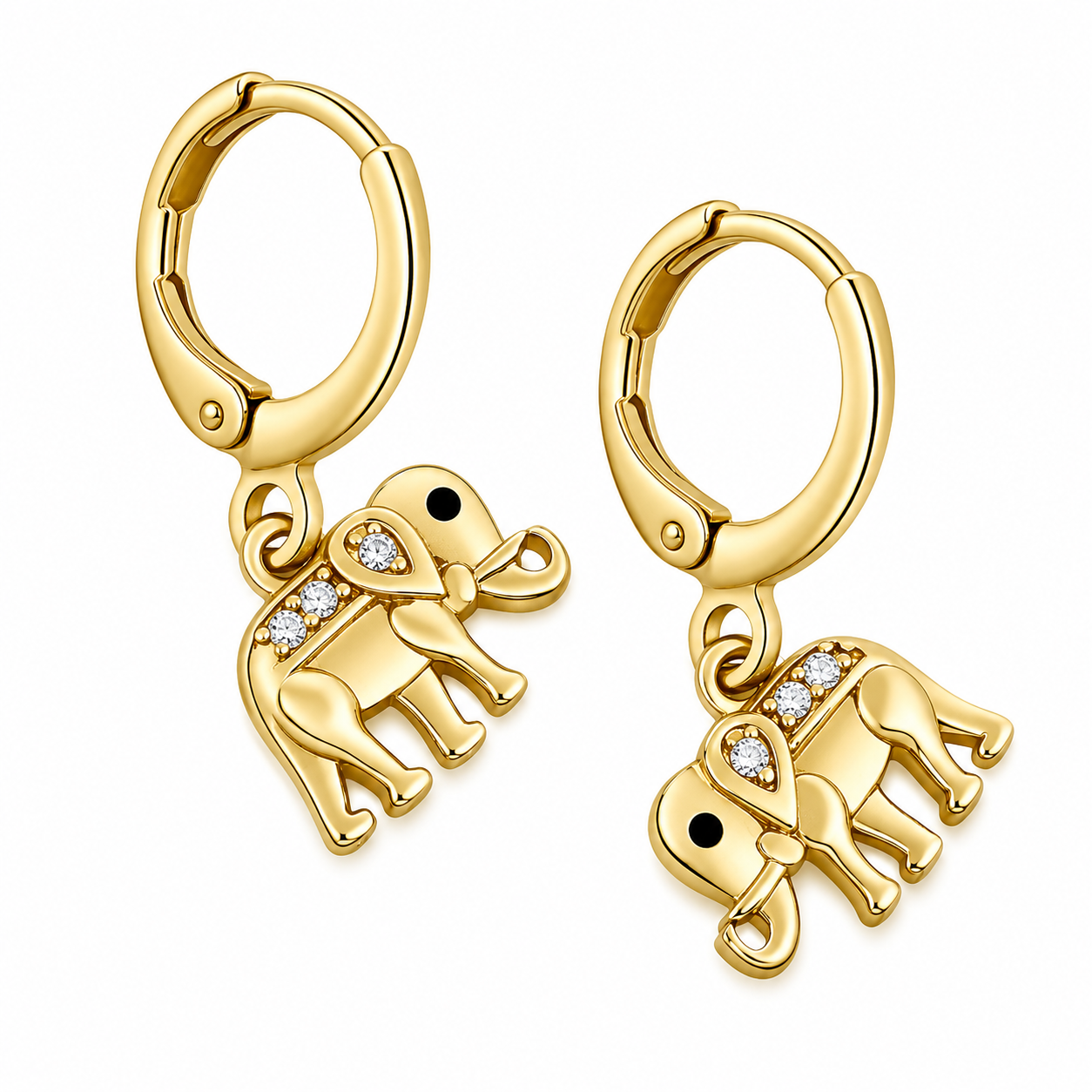 HUGGIES ORO LAMINADO ELEFANTE COLGANTE