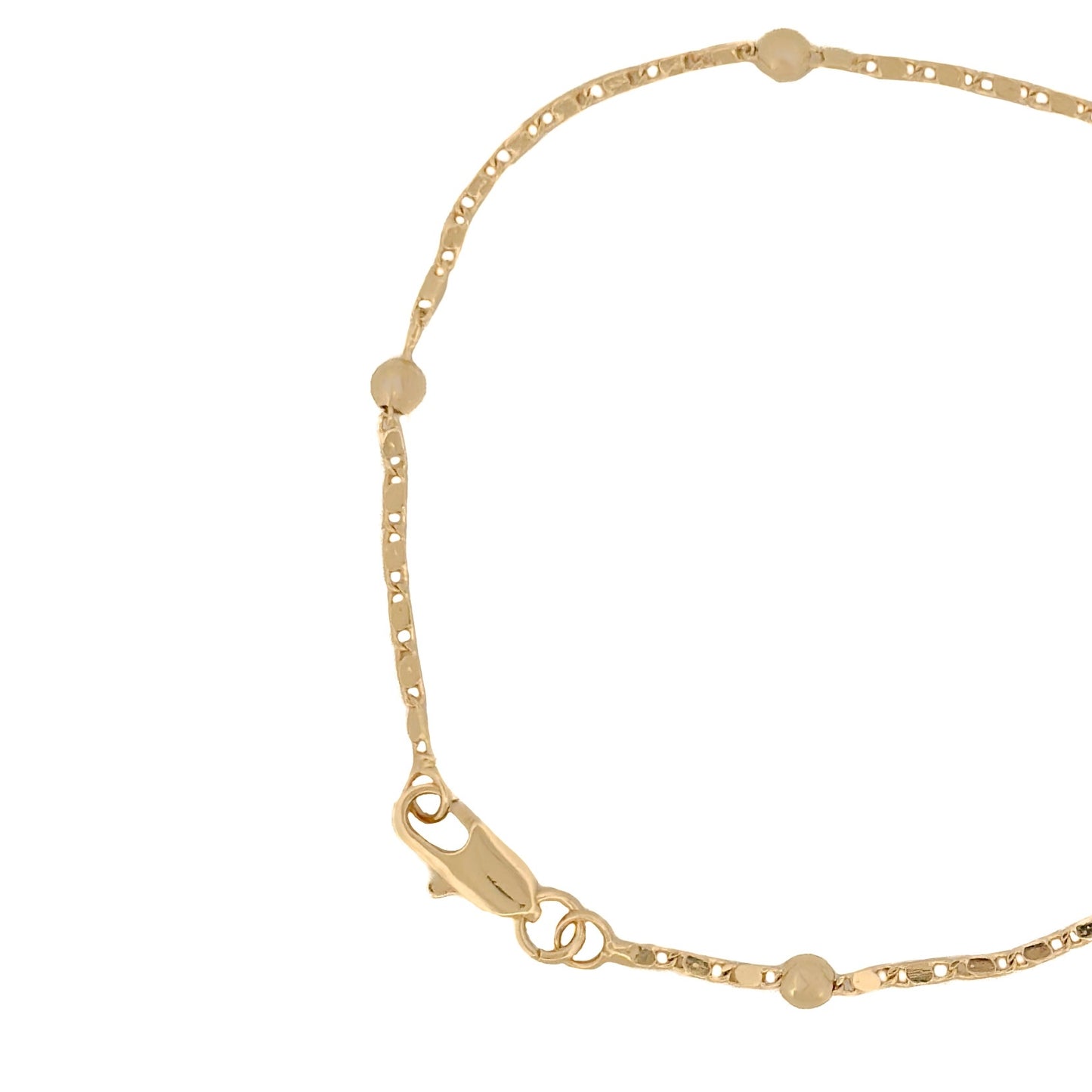 PULSO ORO LAMINADO BALINES CIRCULARES ESPACIADOS