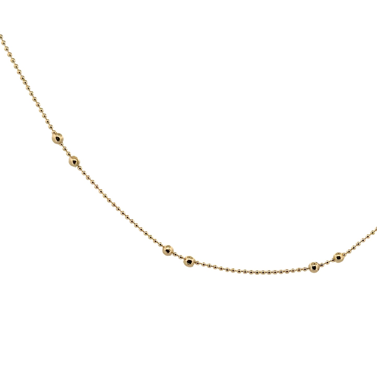 CADENA ORO LAMINADO DOBLE ESFERA Y PUNTOS