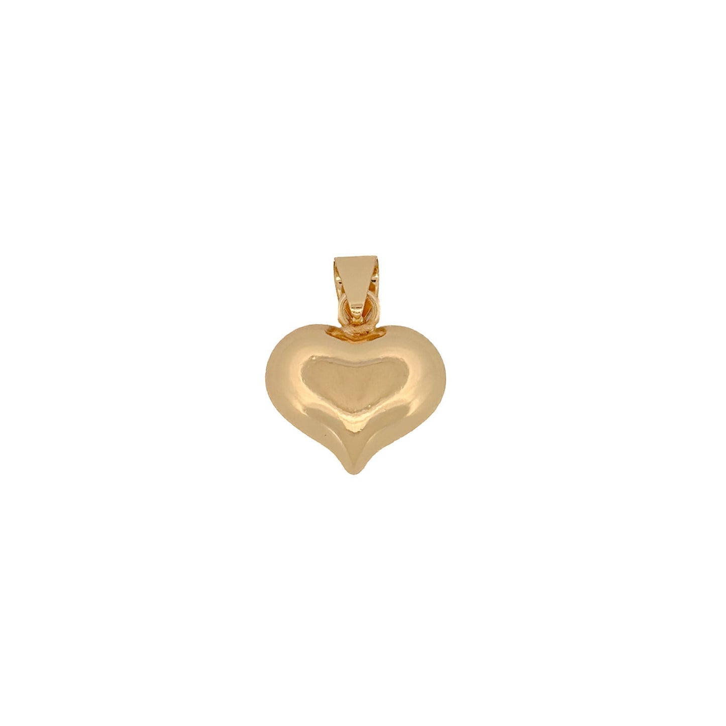 DIJE ORO LAMINADO CORAZON INFLADO GRANDE