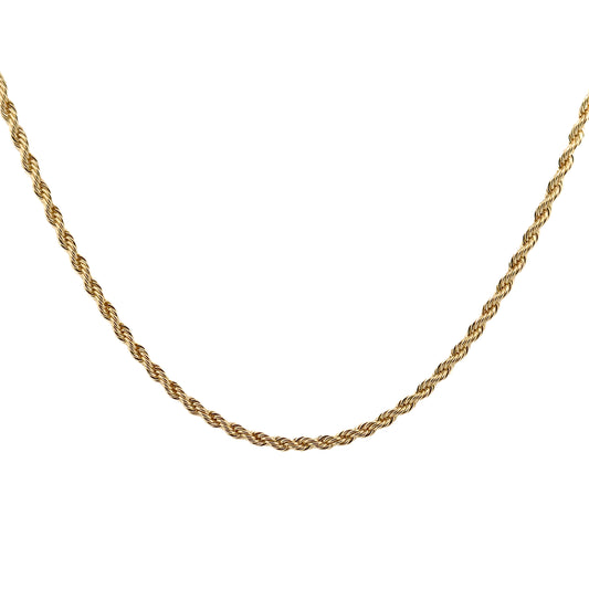 CADENA ORO LAMINADO TORZAL 4 MM X 60 CM