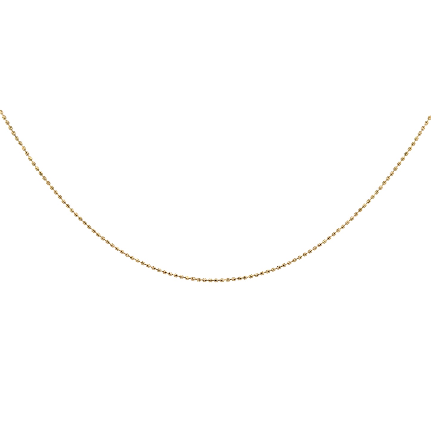CADENA ORO LAMINADO PUNTOS CON DISEÑO 2 MM X 45 CM