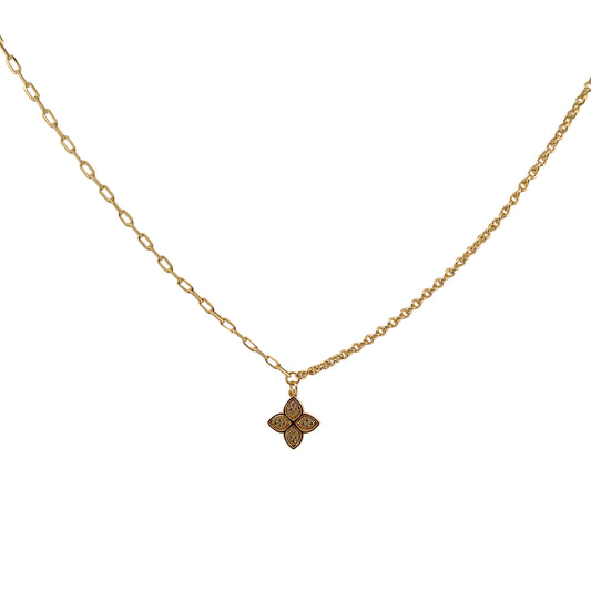 GARGANTILLA FLOR TIPO TREBOL