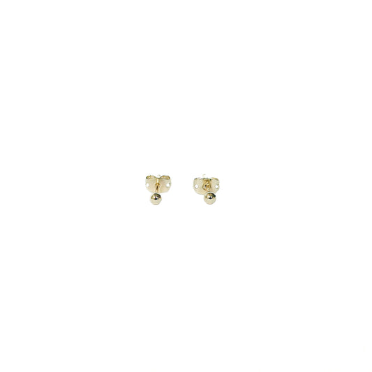 ARETE ORO LAMINADO ESFERA CHICA LISA