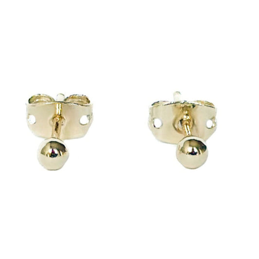 ARETE ORO LAMINADO ESFERA CHICA LISA