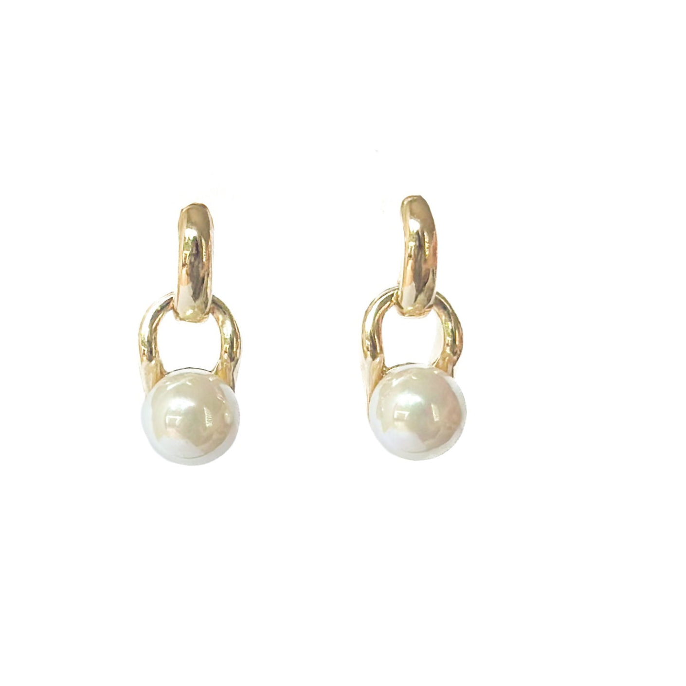 ARETE ORO LAMINADO PERLA COLGANTE
