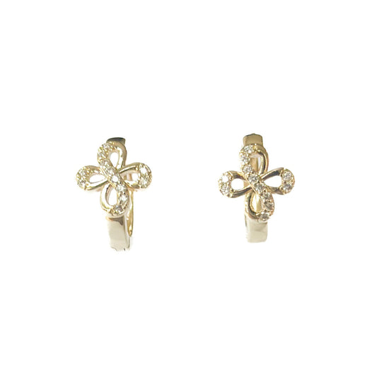 ARETE ORO LAMINADO TREBOL 4 HOJAS