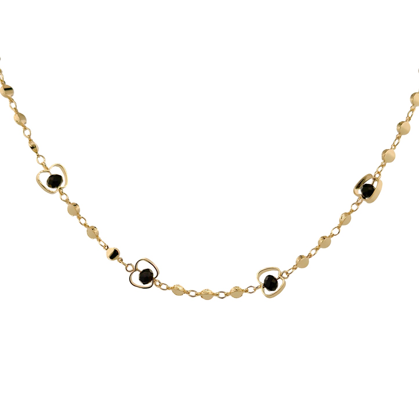 JUEGO ORO LAMINADO MANZANAS PIEDRA NEGRA