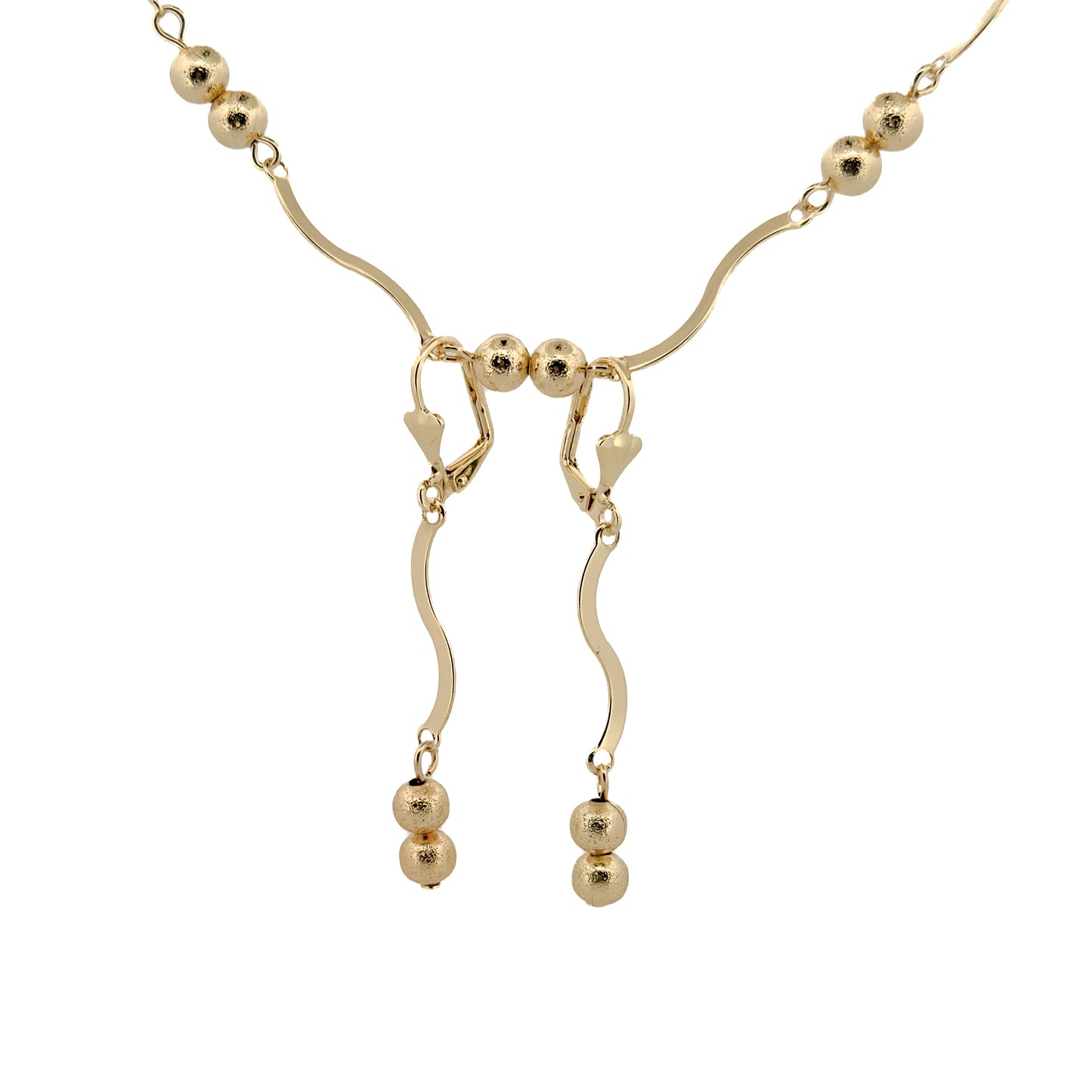 JUEGO ORO LAMINADO ESFERAS COLGANTES