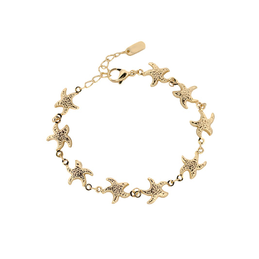 PULSO ORO LAMINADO ESTRELLAS DE MAR