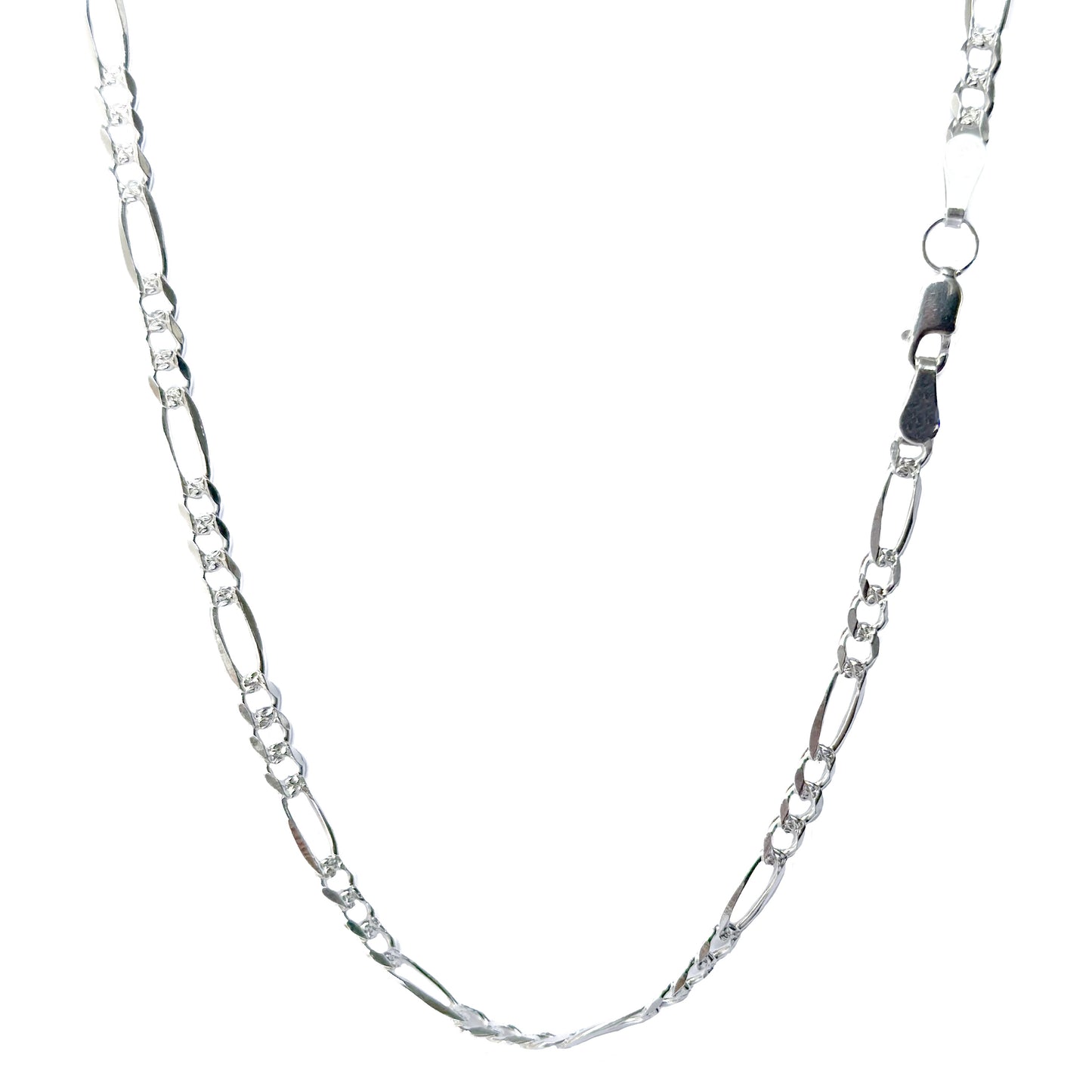 CADENA PLATA .925 CARTIER 3X1 & 4.5MM CON PAVE