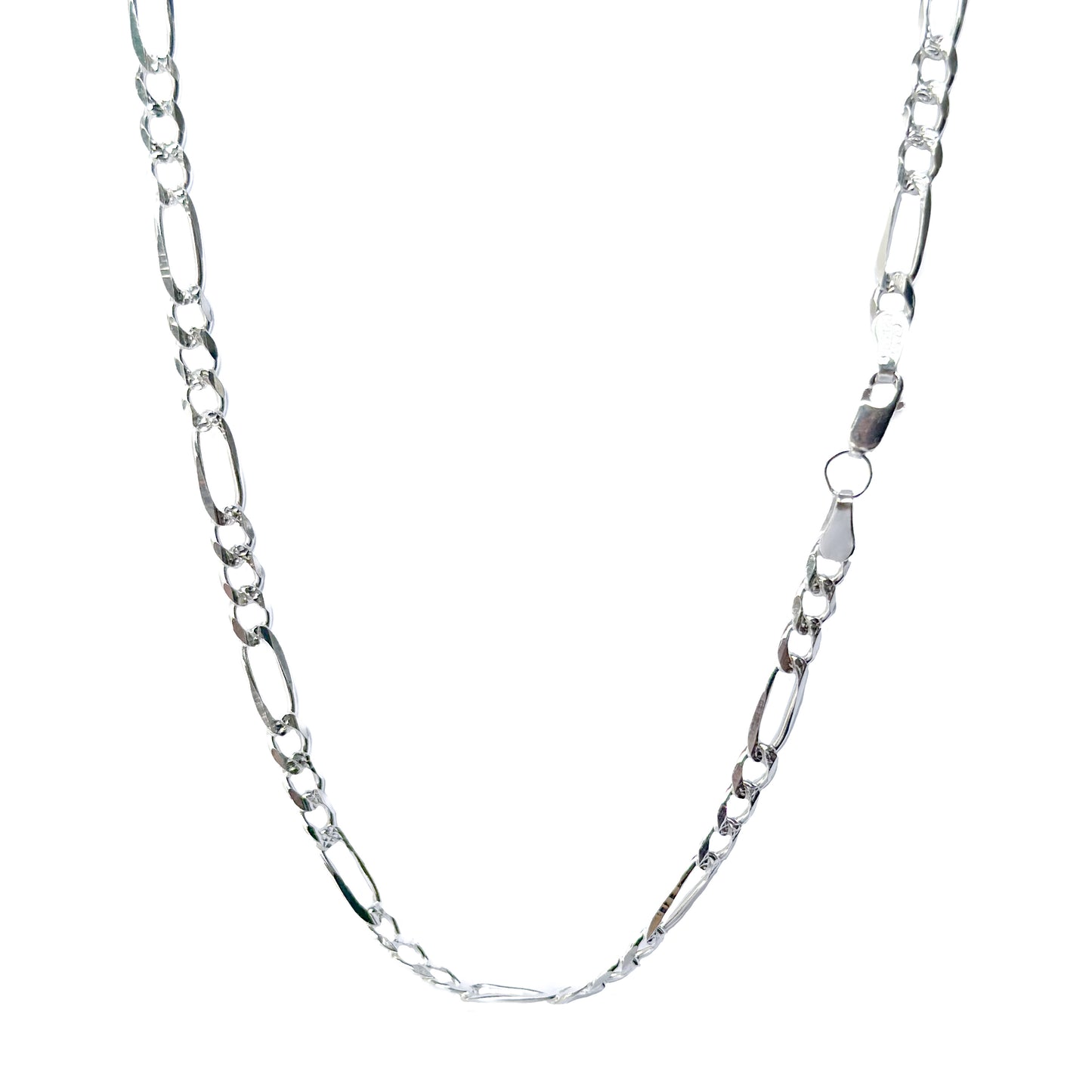 CADENA PLATA .925 CARTIER 3X1 & 5MM CON PAVE