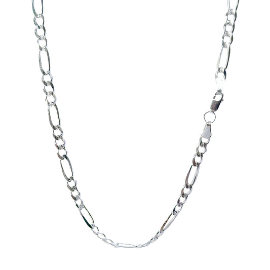 CADENA PLATA .925 CARTIER 3X1 & 5MM CON PAVE