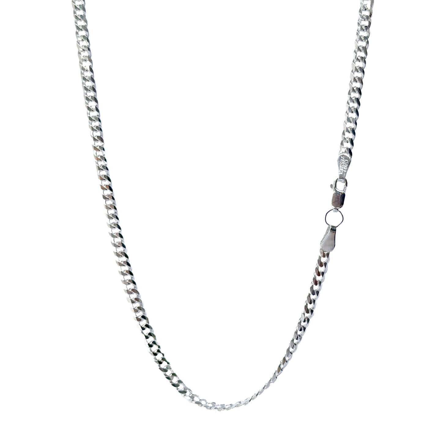 CADENA PLATA .925 BARBADO & 4MM