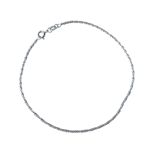 TOBILLERA PLATA .925 ESLABON CIRCULAR