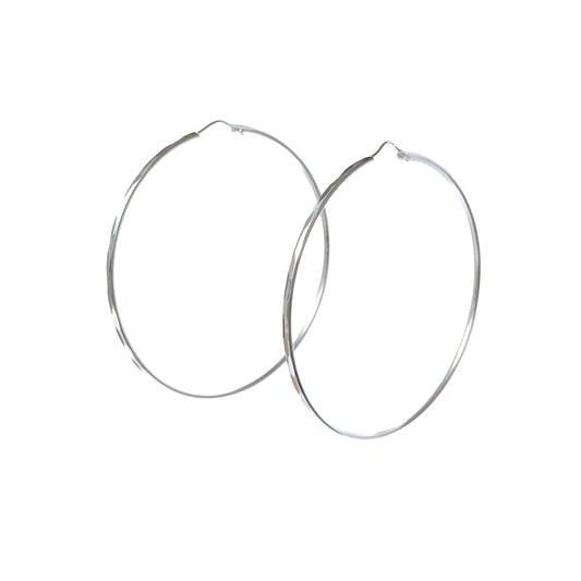 ARRACADA PLATA .925 CON FACETADA 65MM