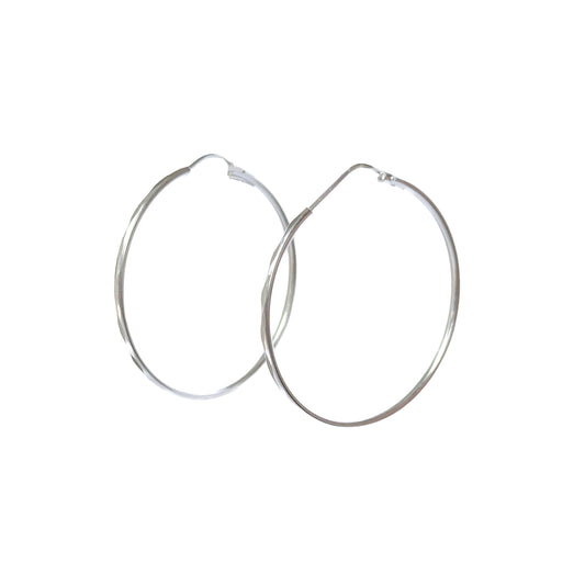 ARRACADA PLATA .925 CON FACETADA 45MM