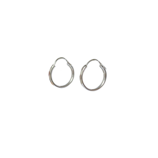 ARRACADA PLATA .925 CON FACETADA 15MM