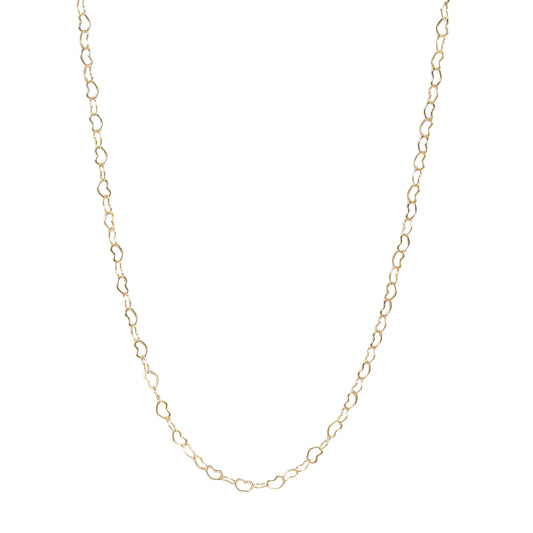 CADENA ORO LAMINADO CORAZONES