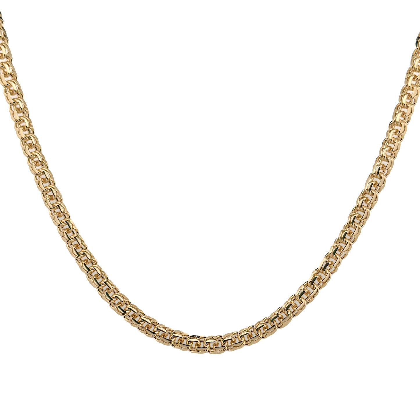 CADENA ORO LAMINADO TEJIDO CHINO 7 MM X 60 CM