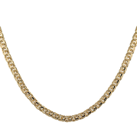 CADENA ORO LAMINADO TEJIDO CHINO 8 MM X 60 CM