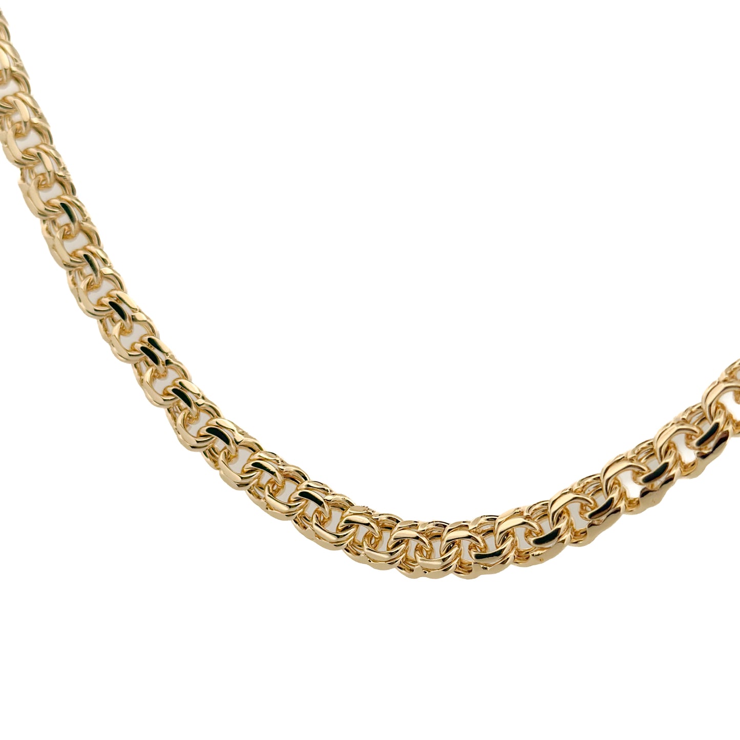 CADENA ORO LAMINADO TEJIDO CHINO 8 MM X 60 CM