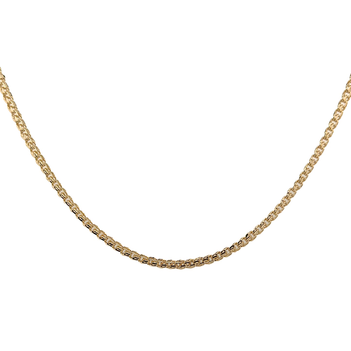 CADENA ORO LAMINADO TEJIDO CHINO 4 MM X 45 CM