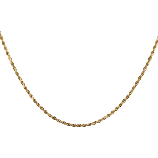 CADENA ORO LAMINADO TORZAL 3 MM X 55 CM