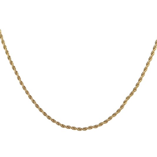 CADENA ORO LAMINADO TORZAL 3 MM X 60 CM