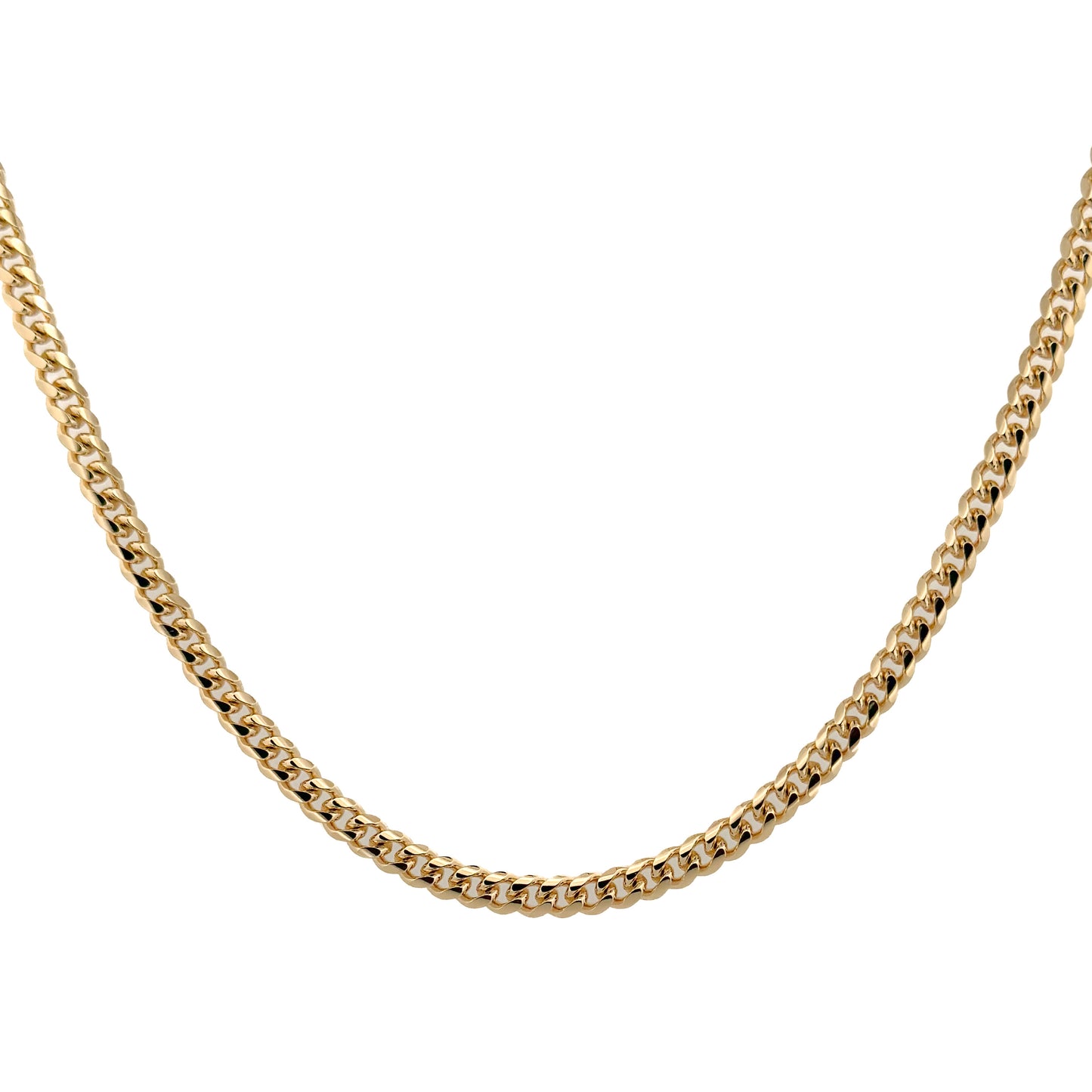 CADENA ORO LAMINADO CUBANO 6 MM X 60 CM