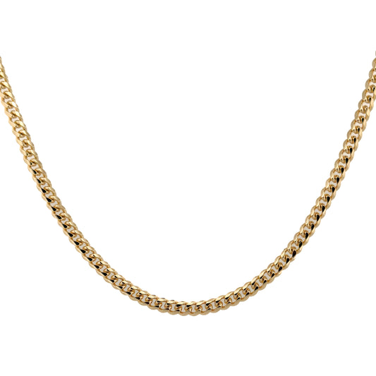 CADENA ORO LAMINADO CUBANO 6 MM X 60 CM
