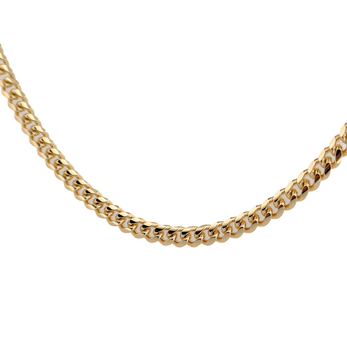 CADENA ORO LAMINADO CUBANO 6 MM X 60 CM