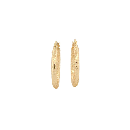 ARRACADA ORO LAMINADO INFLADA DIAMANTADA CON CIRCULOS