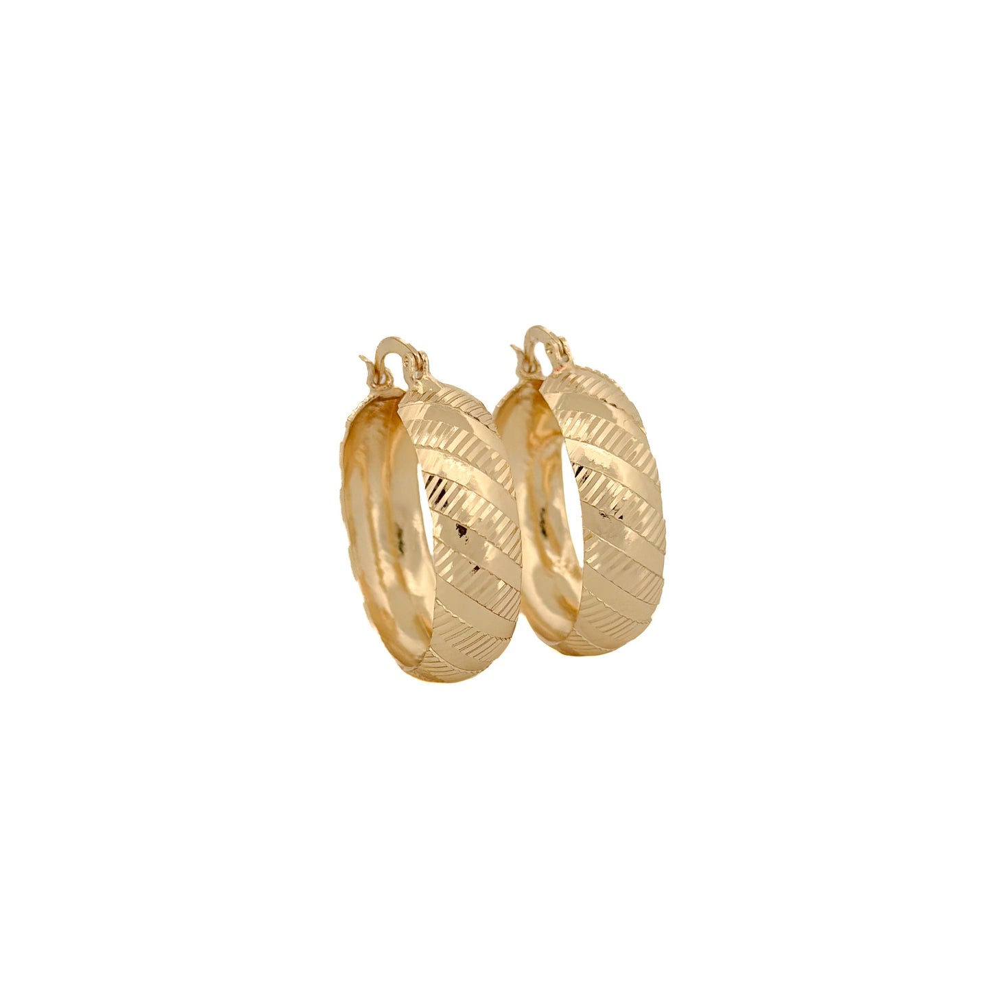 ARRACADA ORO LAMINADO PLANCHADA ANCHA