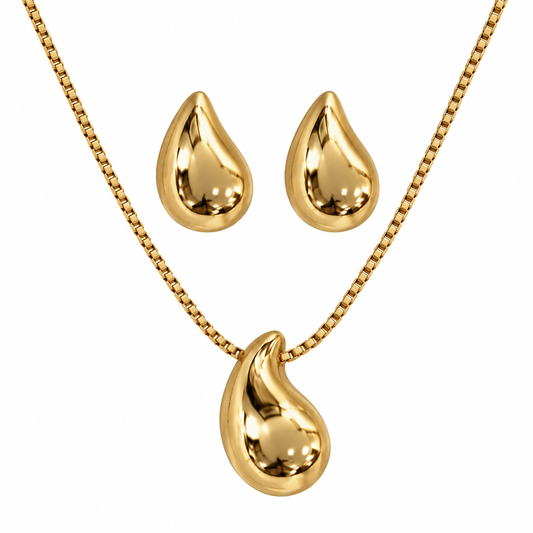 JUEGO ORO LAMINADO GOTAS